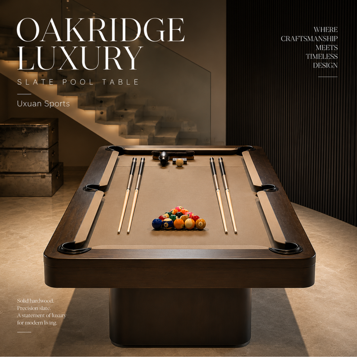 Oakridge Luxury Pool Table - Custom Made