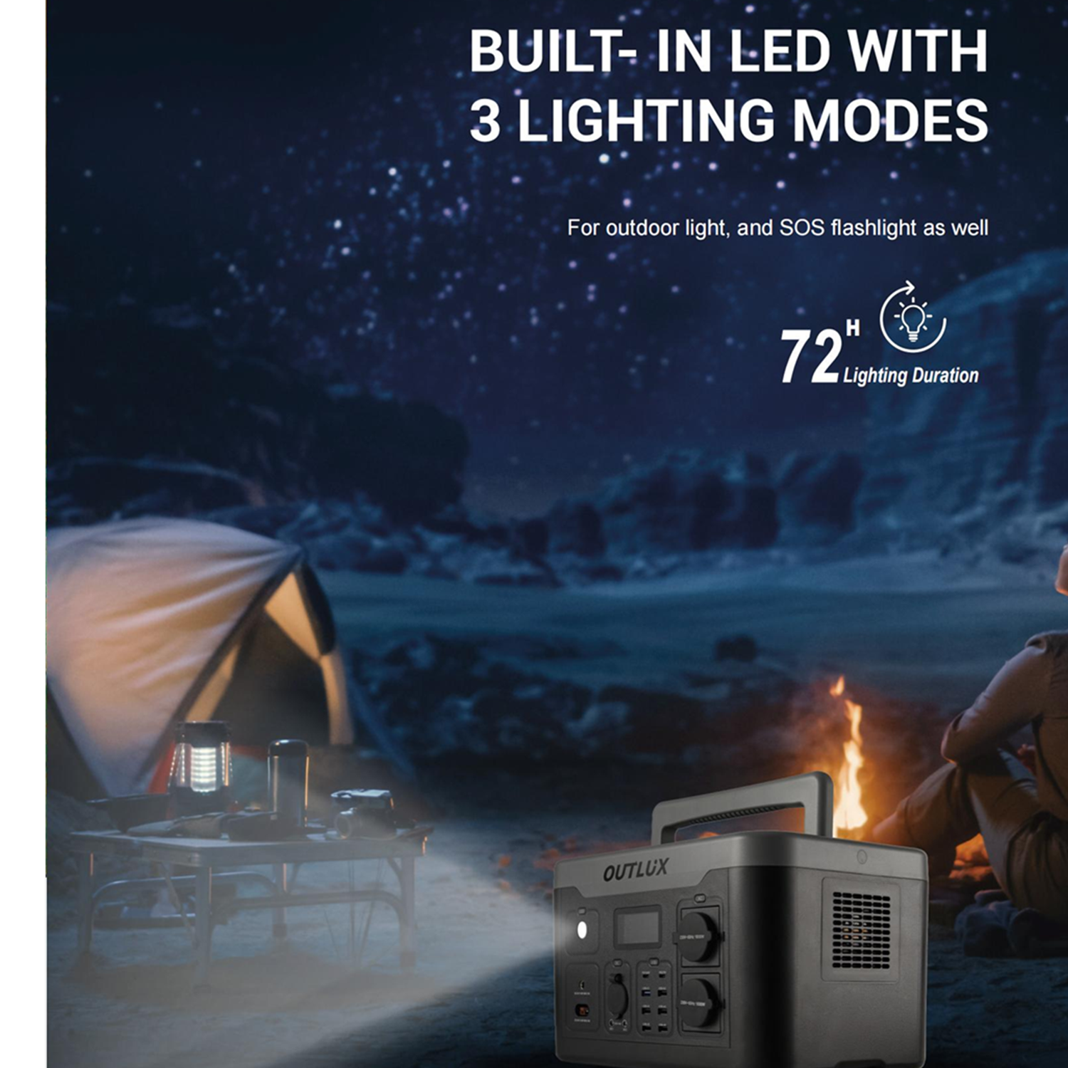 Outlux 1800w Portable Power Station-Multifunctional