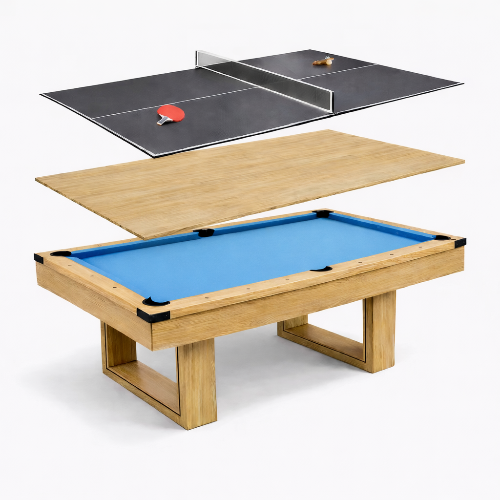 Plumas Dining Pool Table- 8FT 3IN1(Blue Felt)