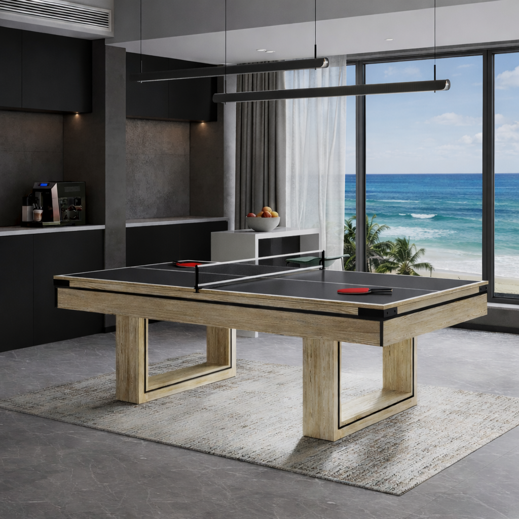 Plumas Dining Pool Table- 8FT 3IN1(Blue Felt)