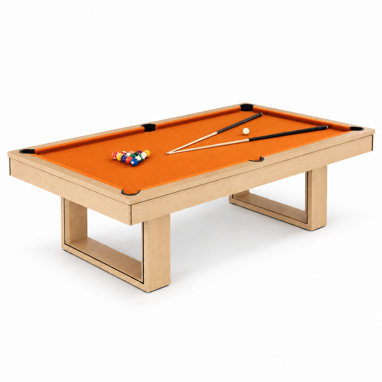 Plumas Pool Table - Orange Felt  | Melbourne Factory Outlet Budget Model
