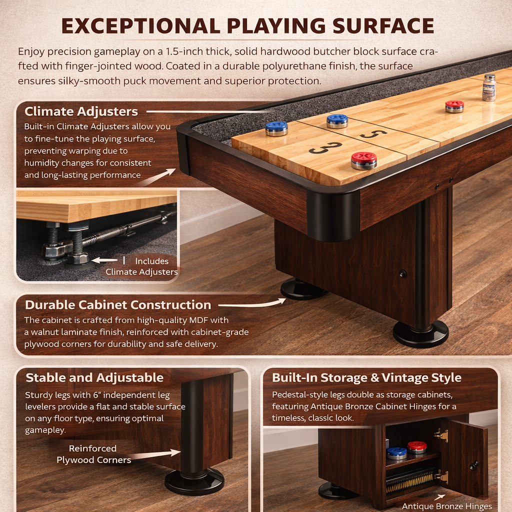 9FT Richmond Shuffleboard Table