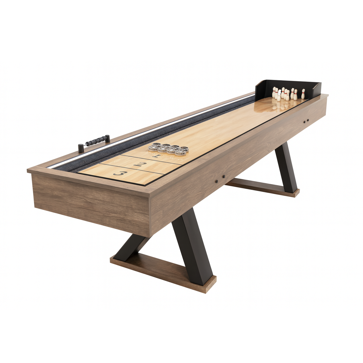 9FT 2IN1 UrbanX Shuffleboard Table-LED Light