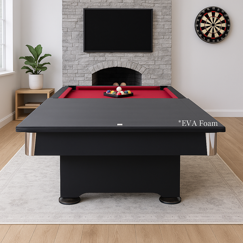 16mm Standard Ping Pong Table Tennis Top for Pool Billiard Table w Bats Balls