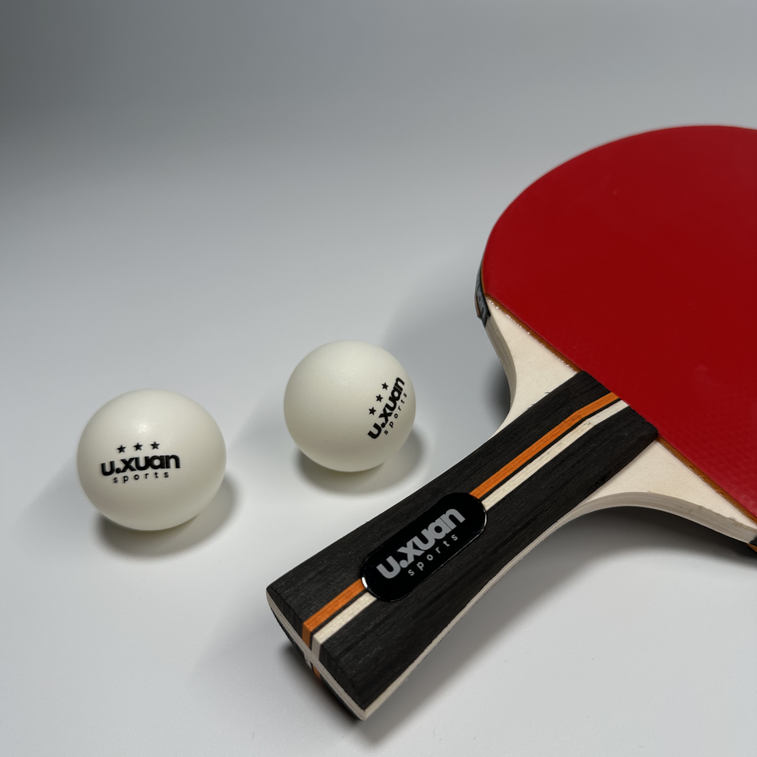 Uxuan Sports Table Tennis Paddle Set-2 Bats/4Balls