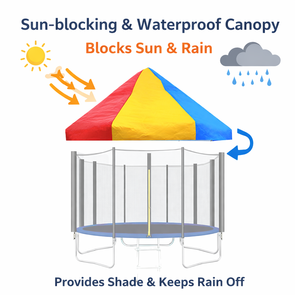 10FT SKYJUMP Trampoline(Pink) - Uxuan Sports