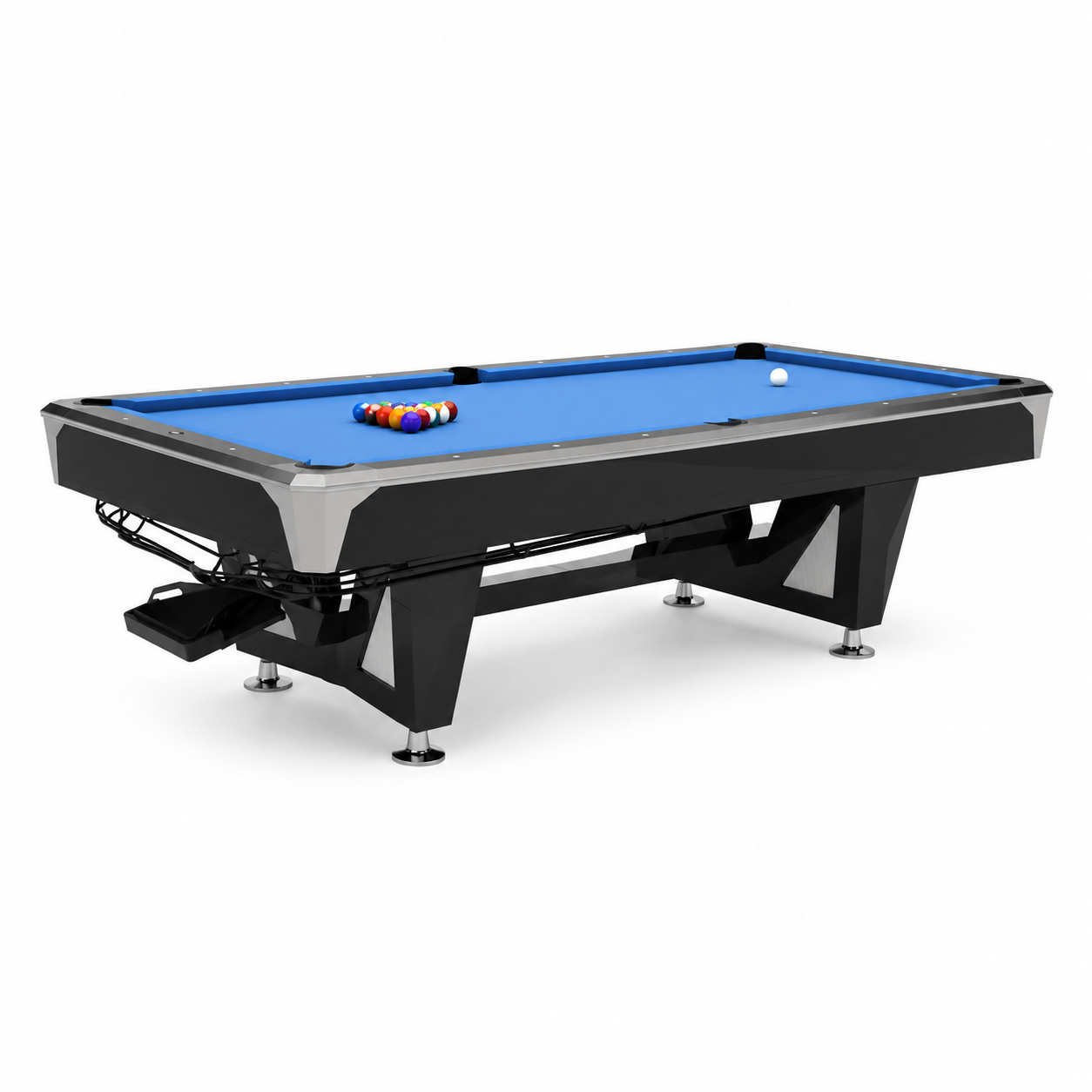 Victoria Elite 9-Ball Slate Pool Table - Black