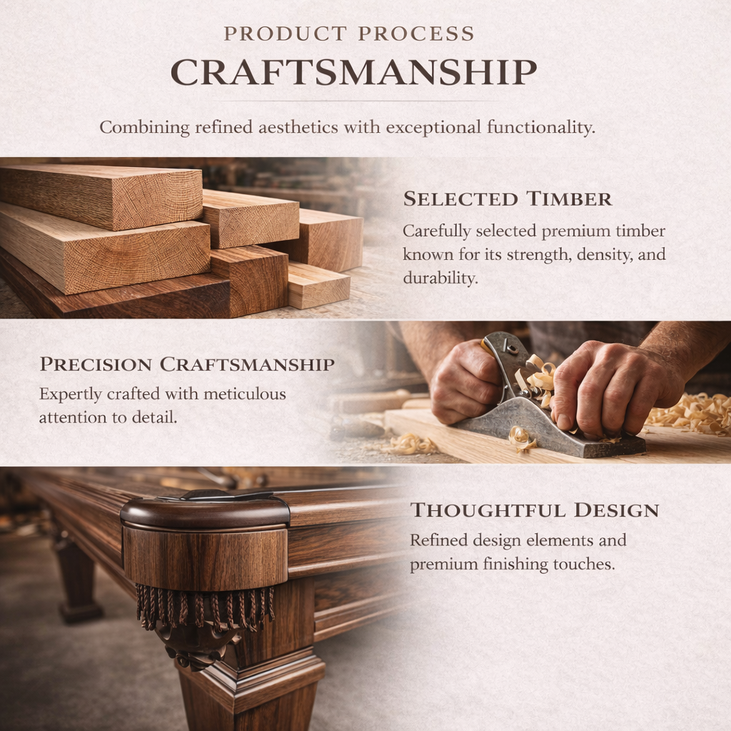 Oxford Slate Pool Table - 7FT Professional Billiard/Red