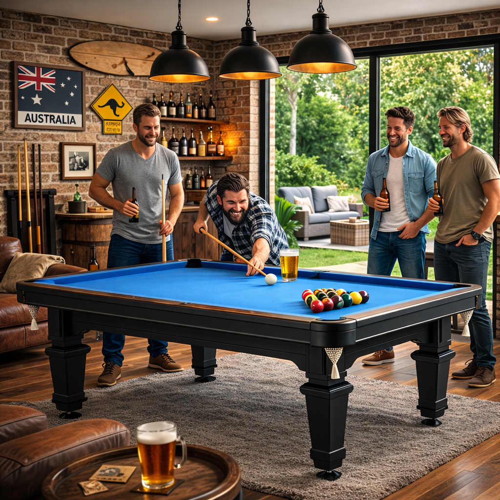 Victoria II Slate Pool Table - 7FT Solid Timber/Blue