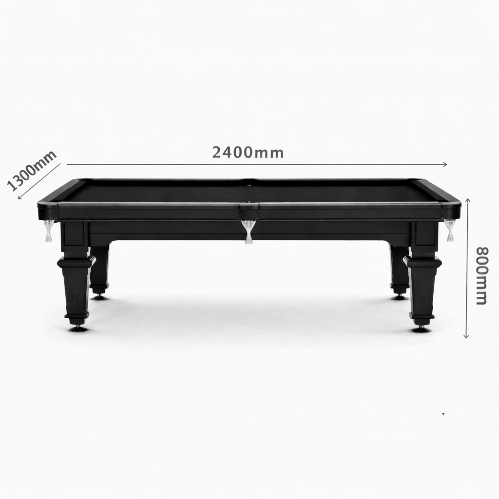 Oxford Slate Pool Table - 7FT Solid Wood Billiard/Black