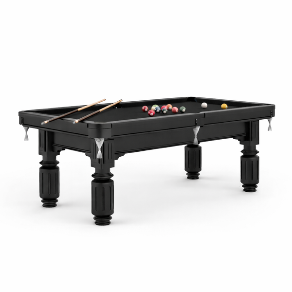 Waverley Slate Pool Table 7FT / 8FT | Solid Timber Pool Table Black Fe ...
