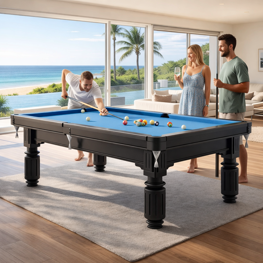 Waverley Slate Pool Table - 7FT Solid Wood Billiard/Blue