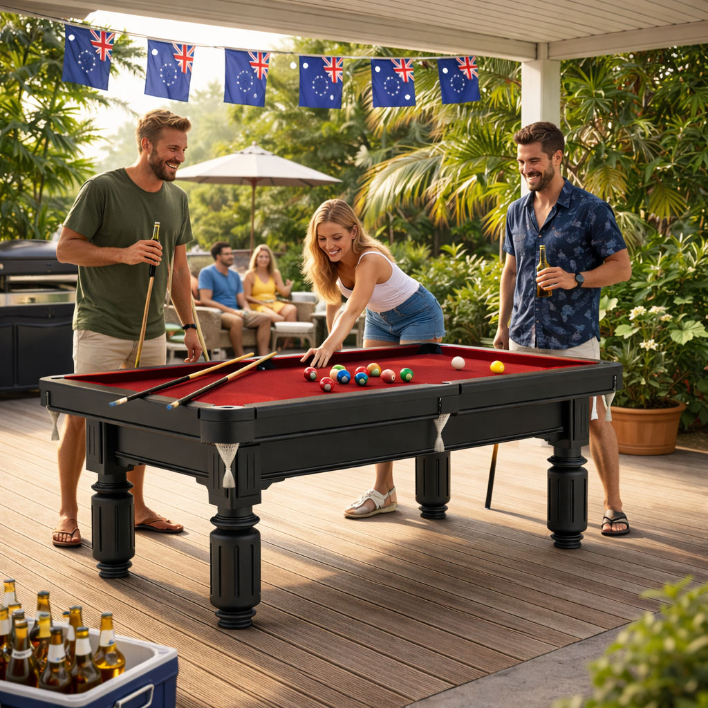 Waverley Slate Pool Table - 7FT British Style/Red