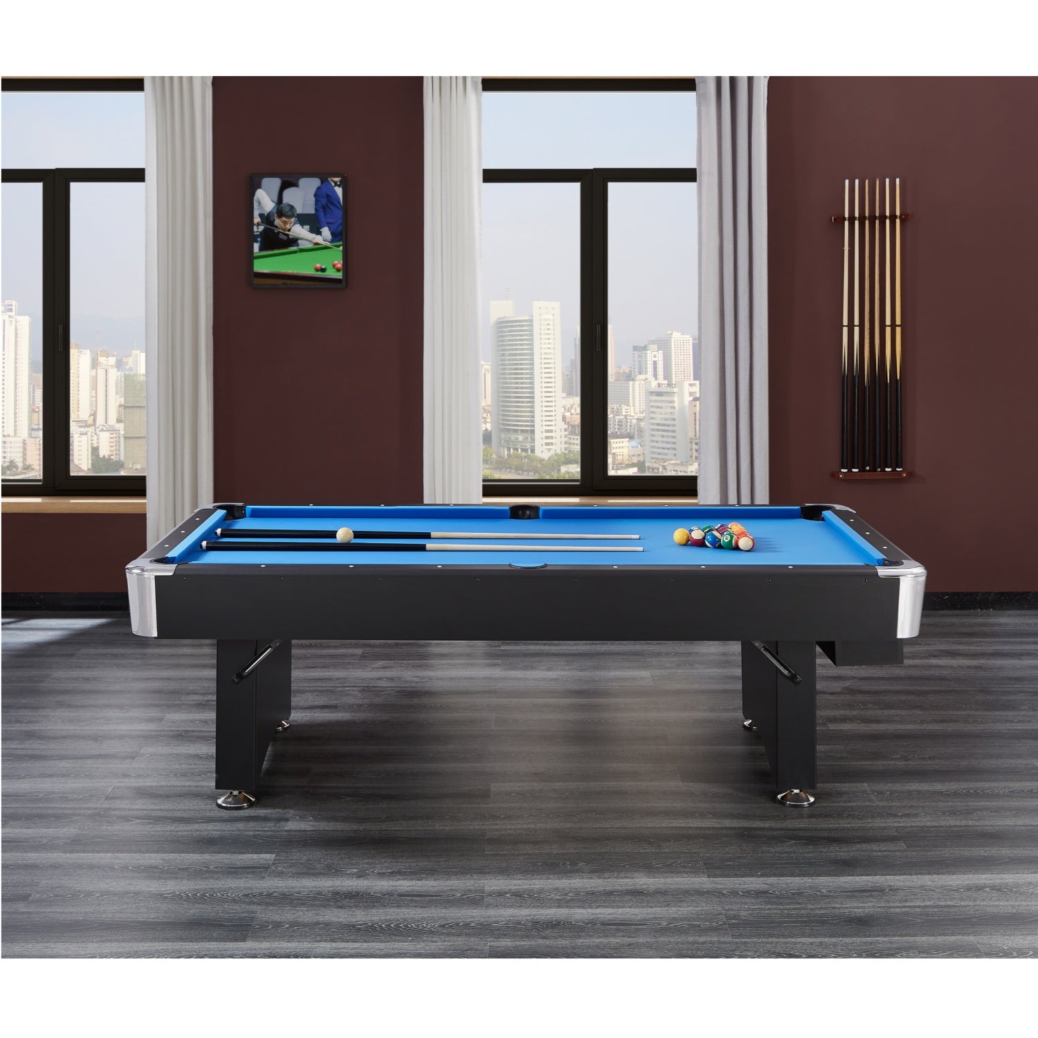 Winner Luxury 8FT Pool Table-2IN1 |No Assembly Required