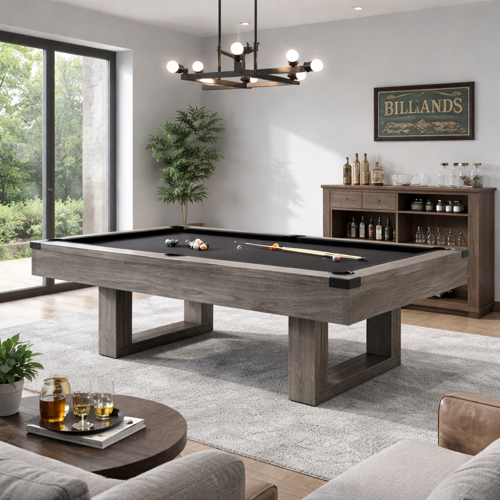 York Dining Pool Table -8FT 3IN1(Black Felt)