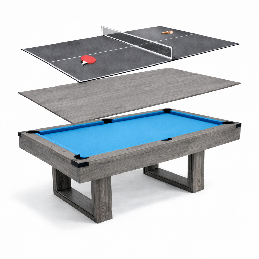 York Dining Pool Table -7FT 3IN1(Blue Felt)