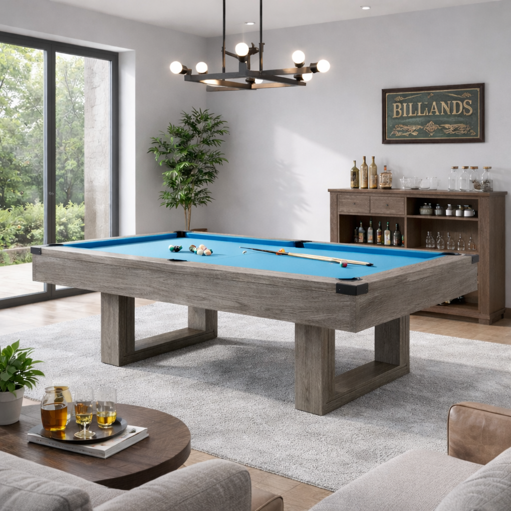 York Dining Pool Table -7FT 3IN1(Blue Felt)