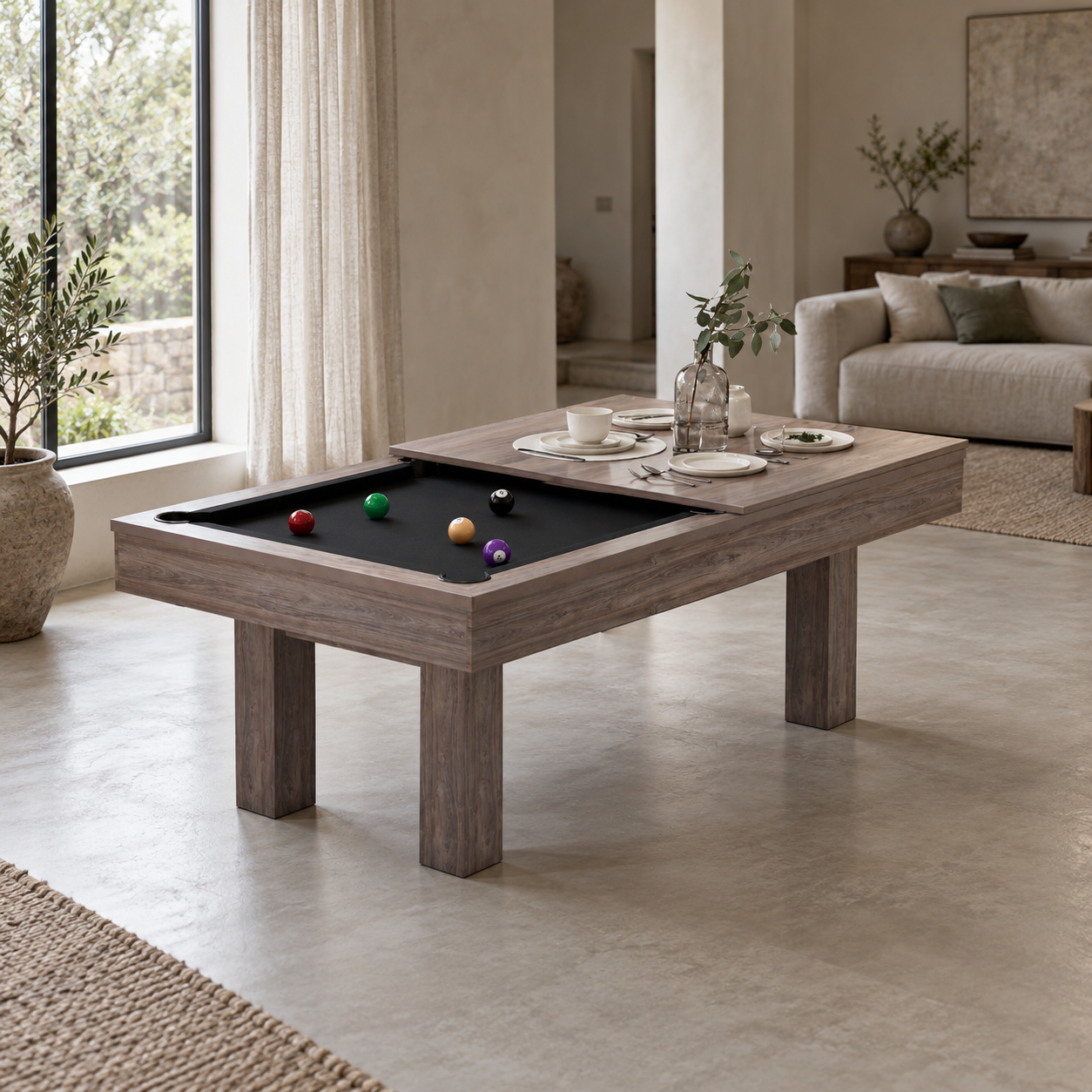 Sidra Dining Pool Table - Slate 3IN1 8FT