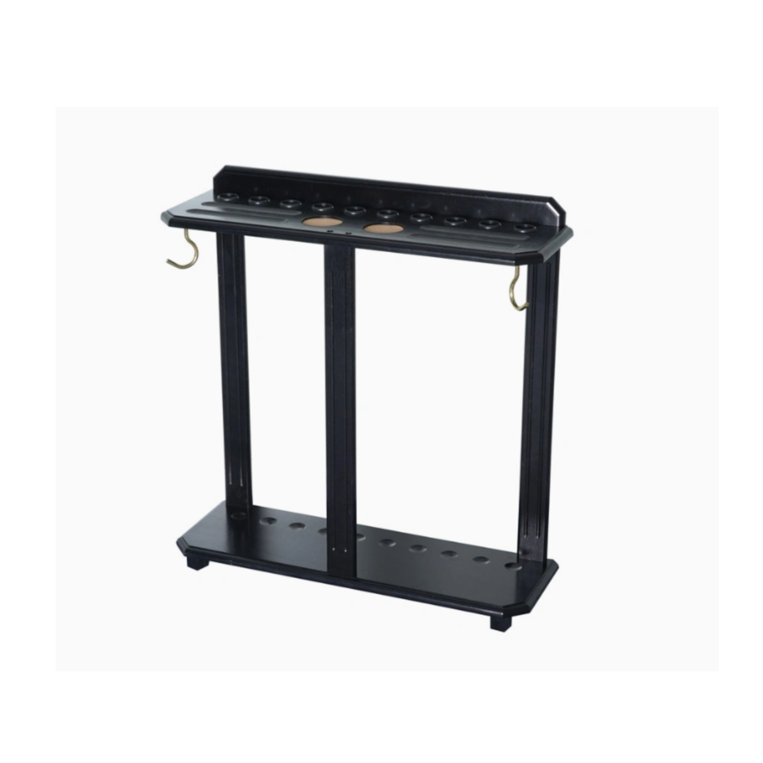 BA1028B Cue Stand-Solid Wood Black