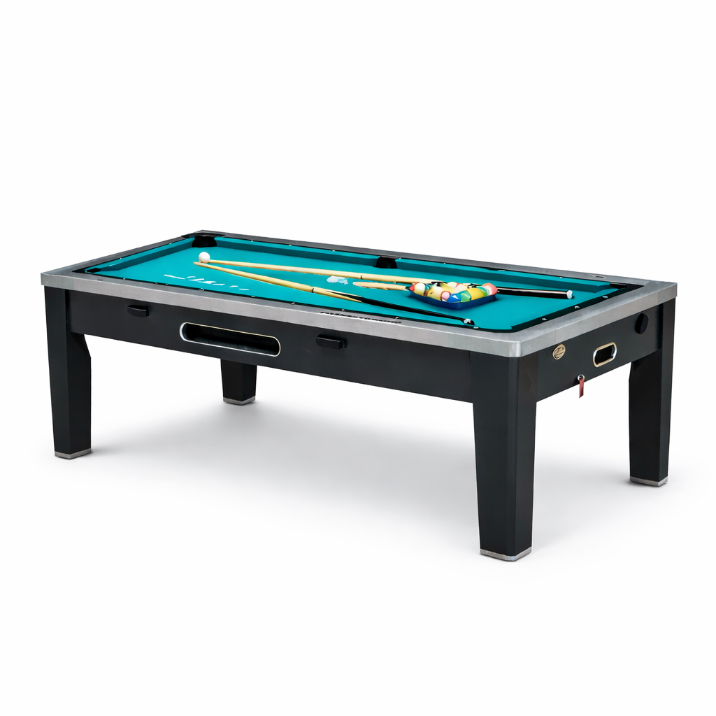 7FT 6IN1 Challenger Pool Table-Black