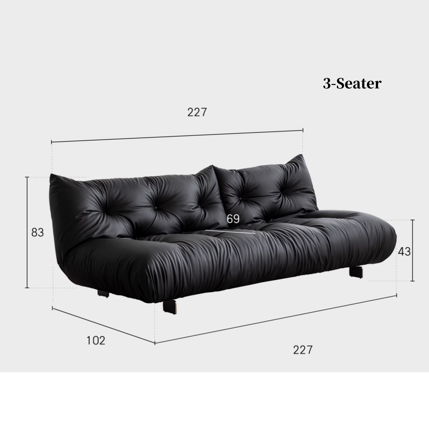 Fynn Foldable Sofa Bed-2 Seater/3 Seater-Custom Made