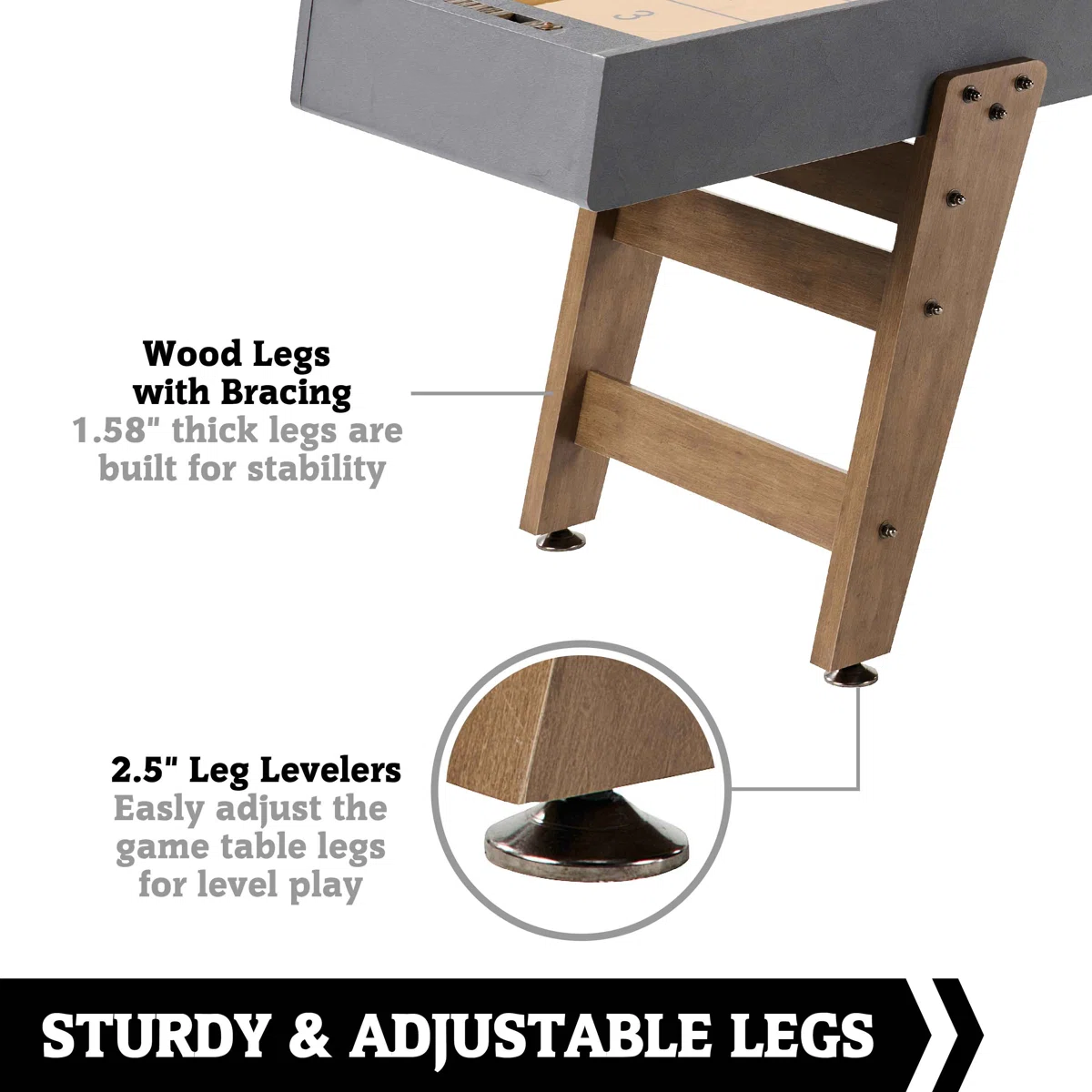 9FT Hamilton Shuffleboard Table - Limited Edition