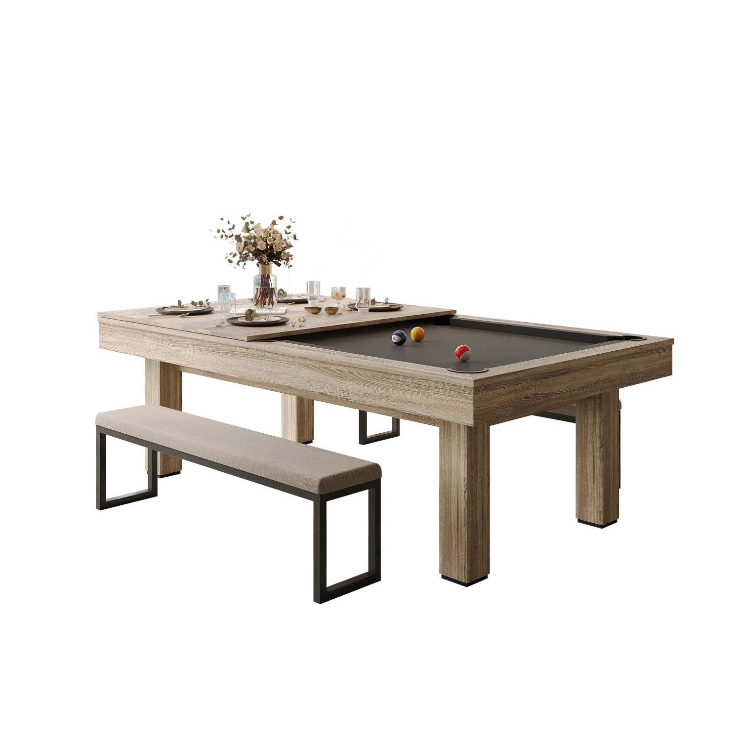 Lucca 3IN1 Dining Pool Table - 3IN1 8FT | Limited-edition Colour
