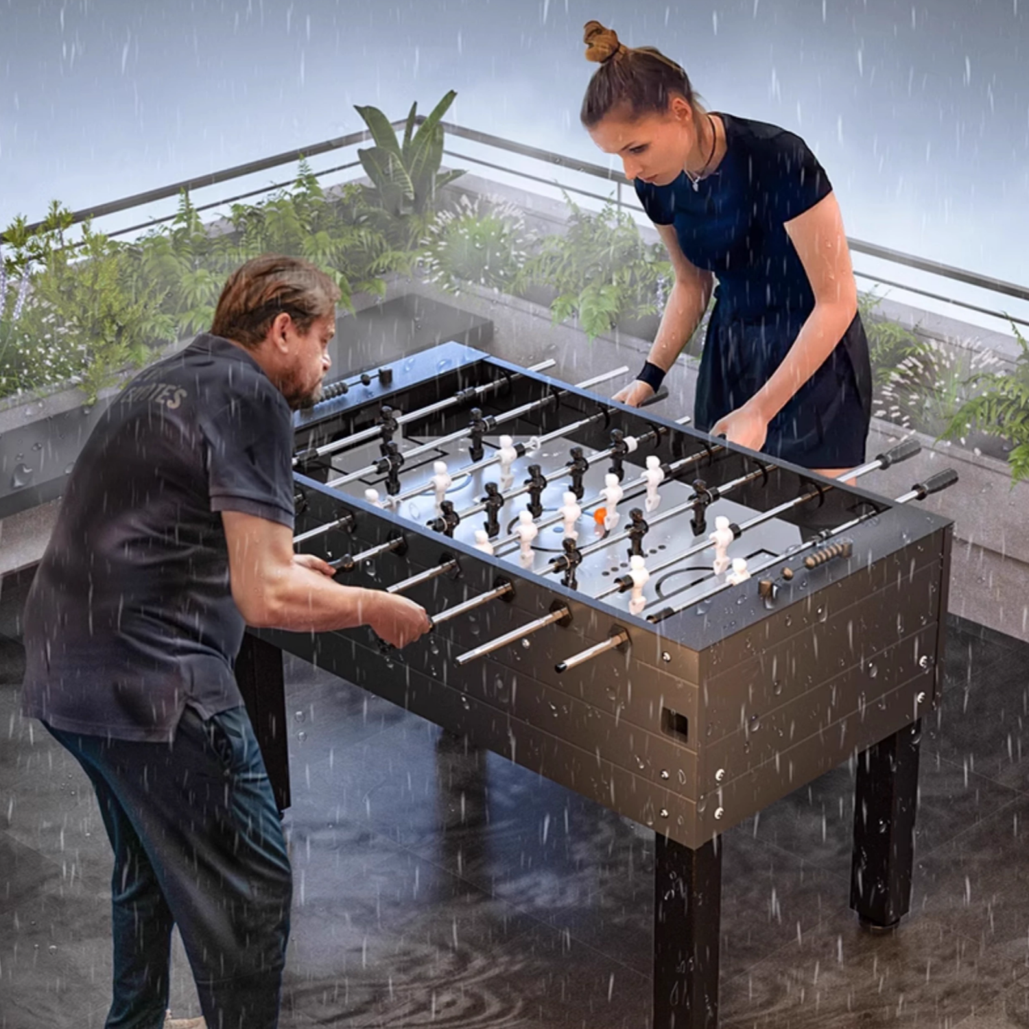 5FT Outdoor Foosball Table-Built for All-Weather Durability