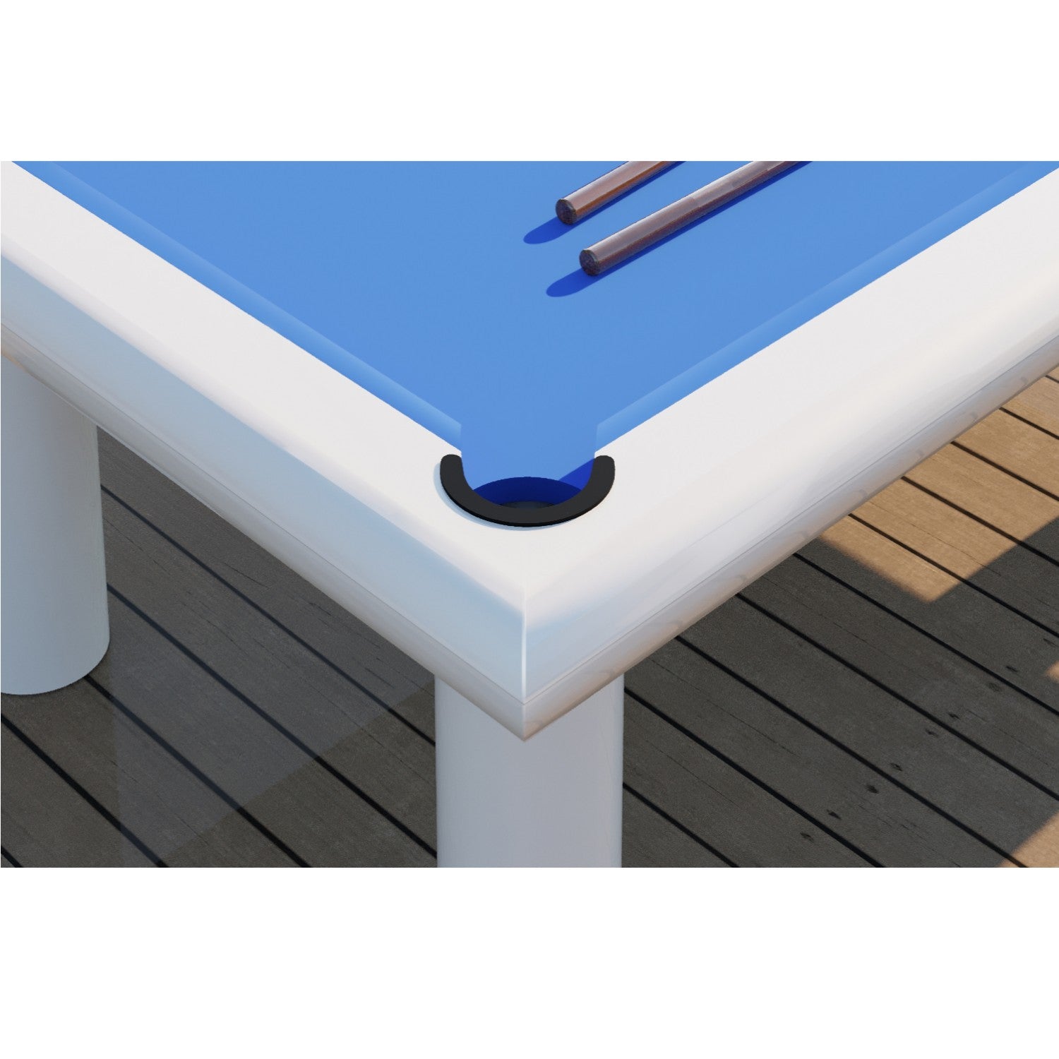 Pool Table Slat 8FT Bondi Slate Pool Table - Outdoor – Uxuan Sports