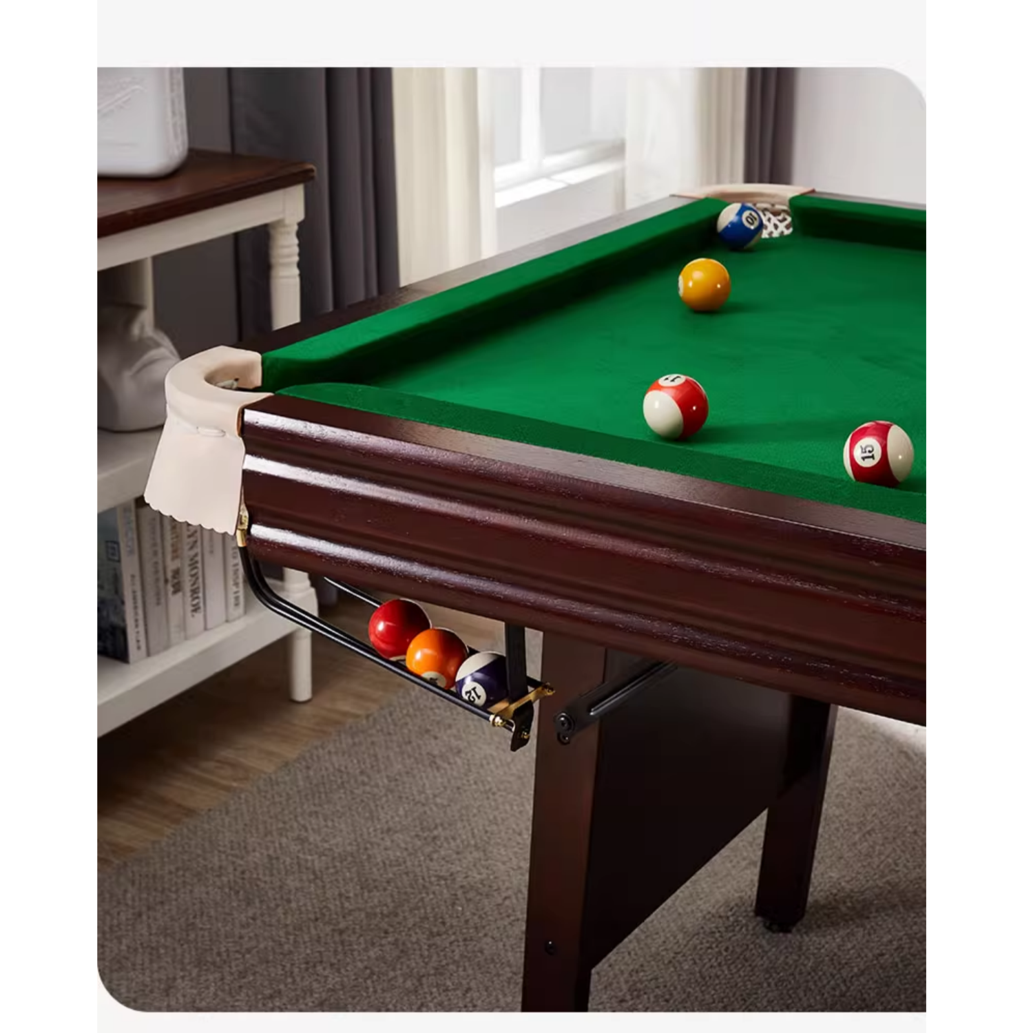 Redwick 7FT Pool Table - 3IN1 Foldable (Solid Wood)