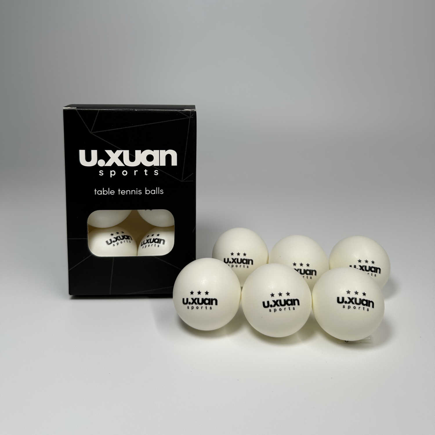 Uxuan Sports Table Tennis Balls | 6pk-3 Star