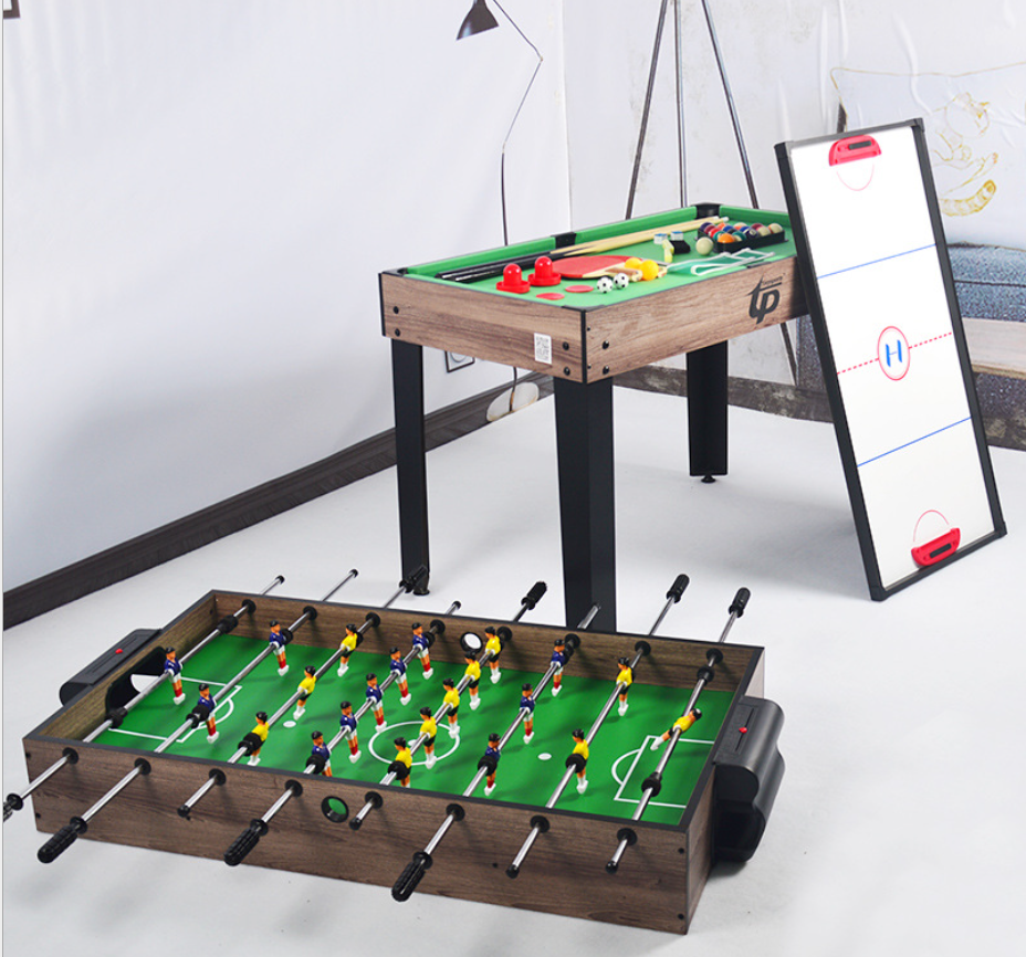 Multi-Games Table 4 In 1  Mini Pool, Push Hockey, Ping Pong, & Foosba –