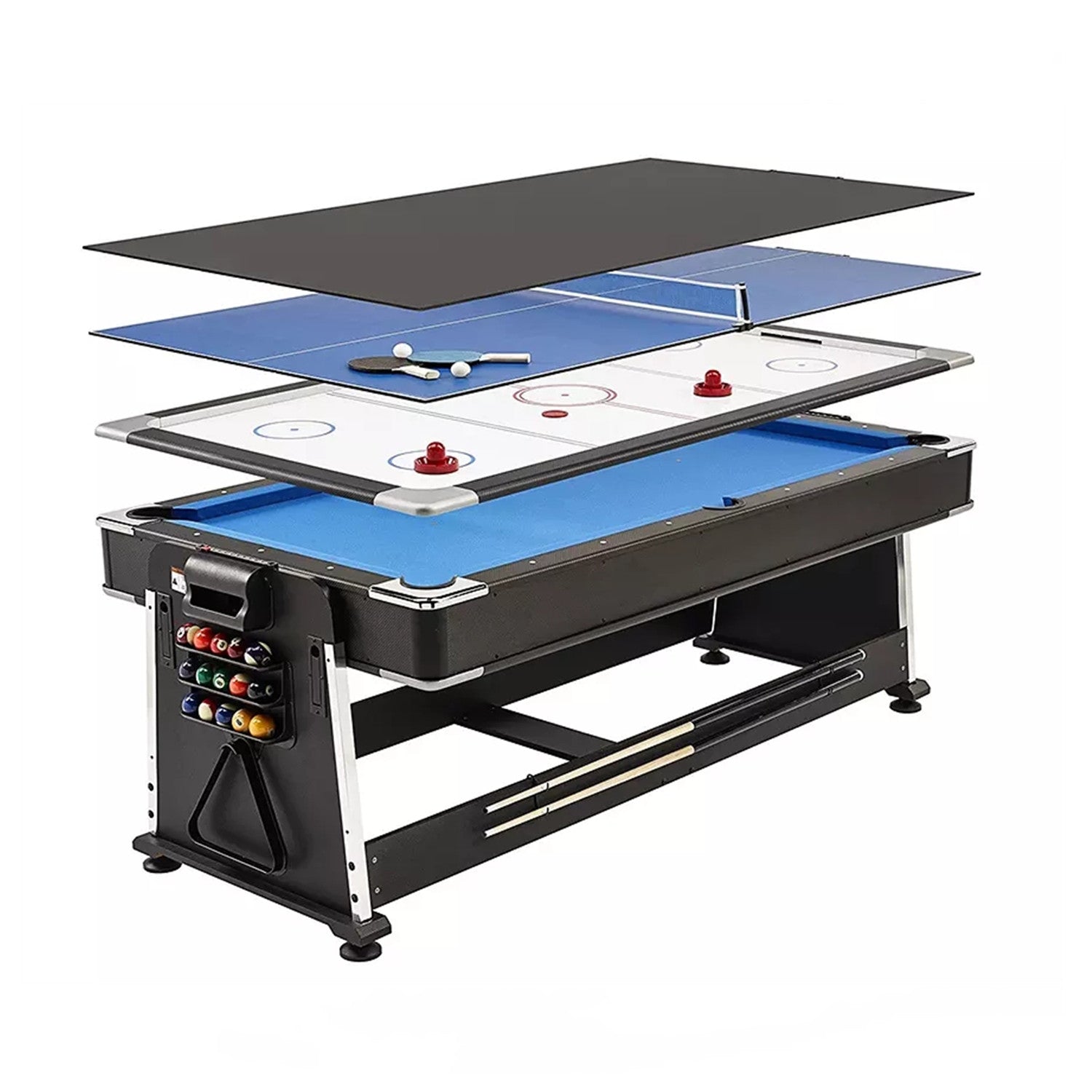 Drawble Pool Table Drawble 7FT 4IN1 Convertible Pool Table-Blue – Uxuan Sports