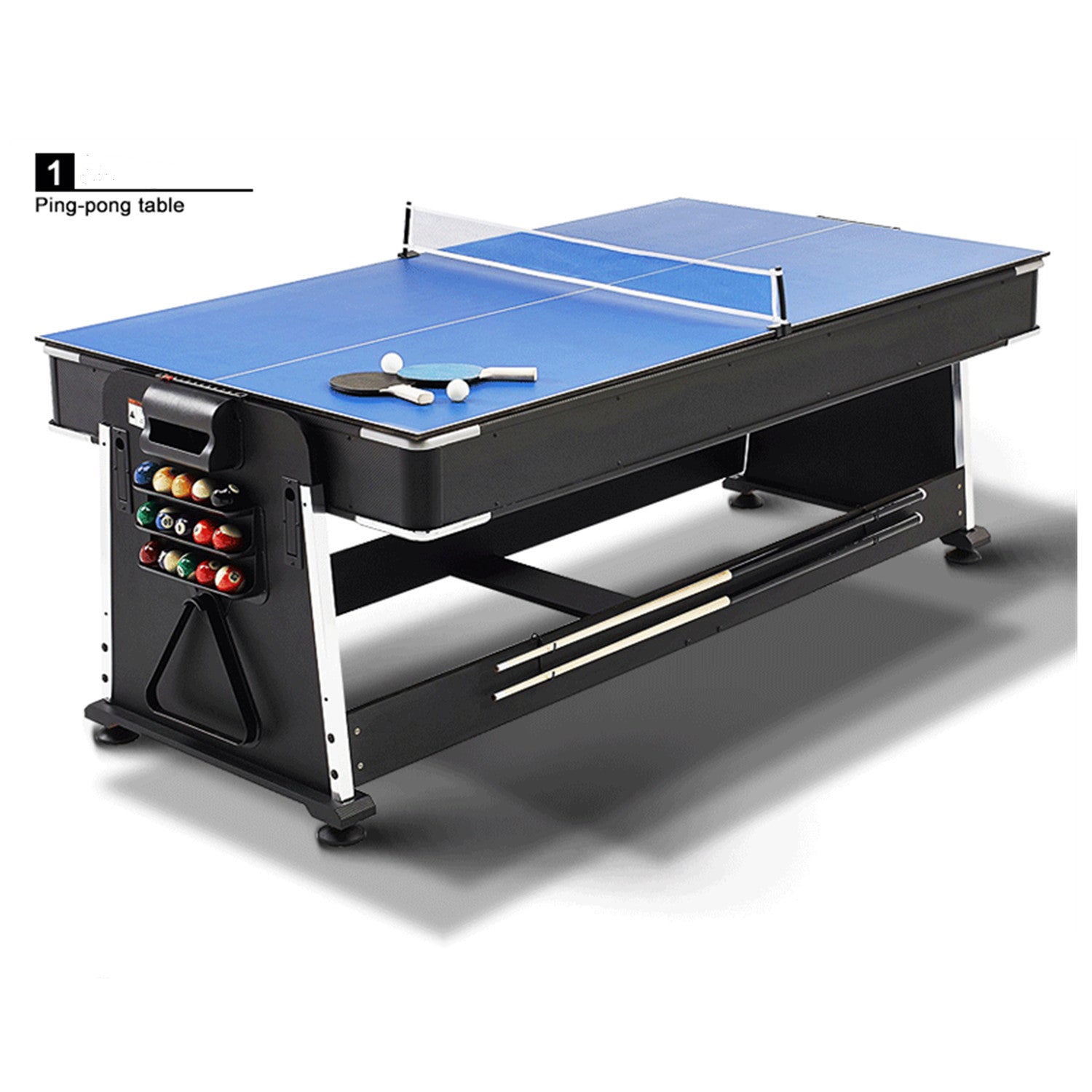 7FT 4IN1 Convertible Pool Table-Blue
