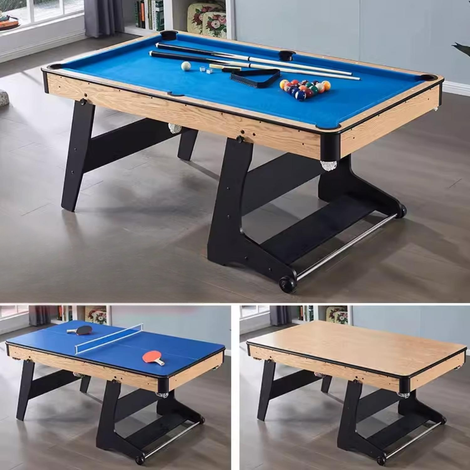 Folding pool table deals
