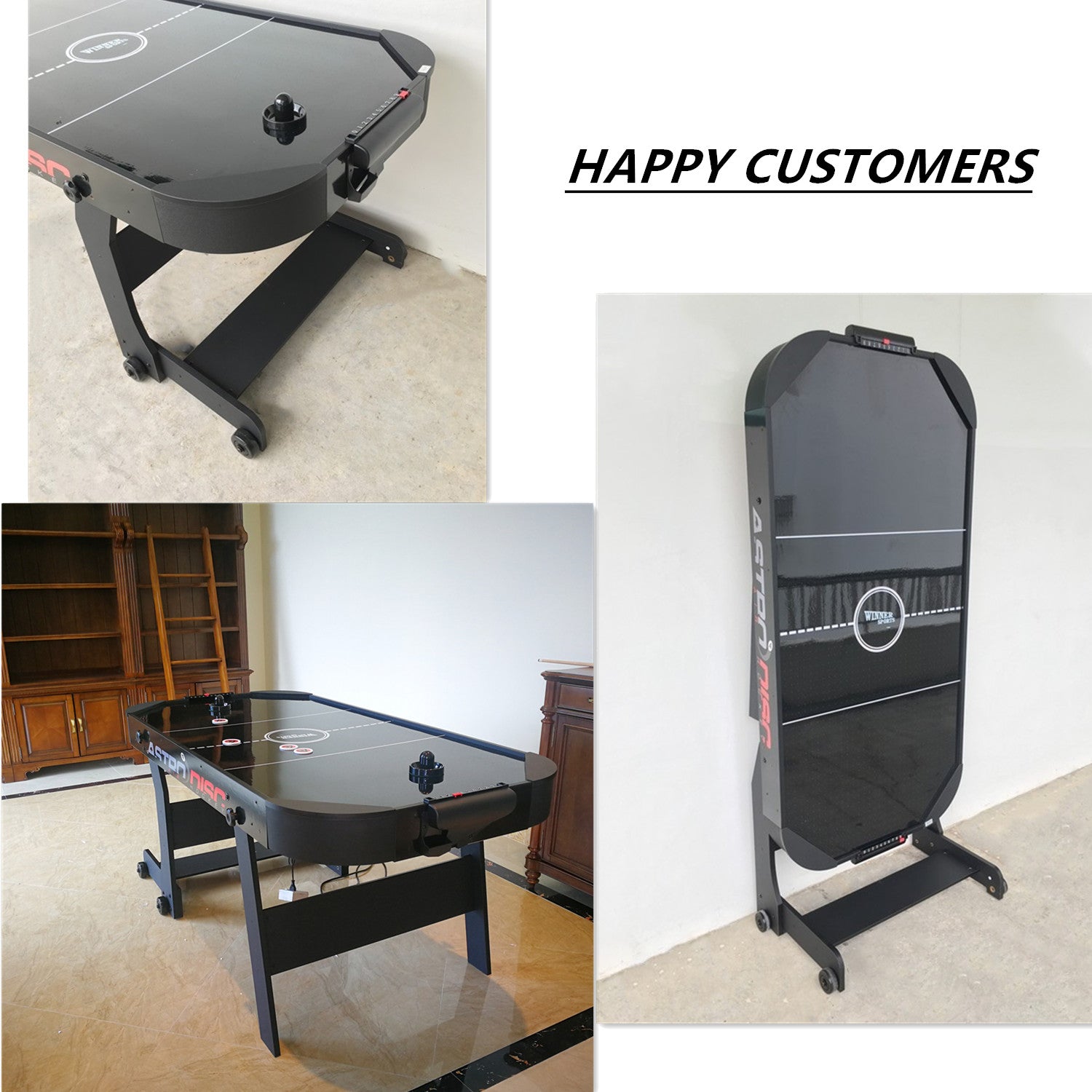6FT Foldable Air Hockey Table With Wheels
