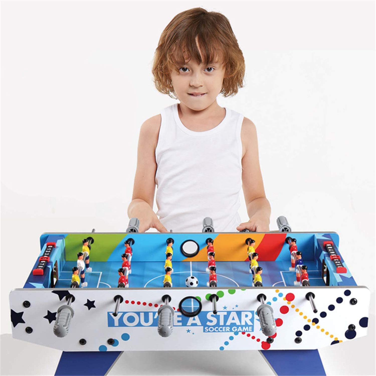 27" Mini Soccer Table/Foosball Table Game Presents for Kids