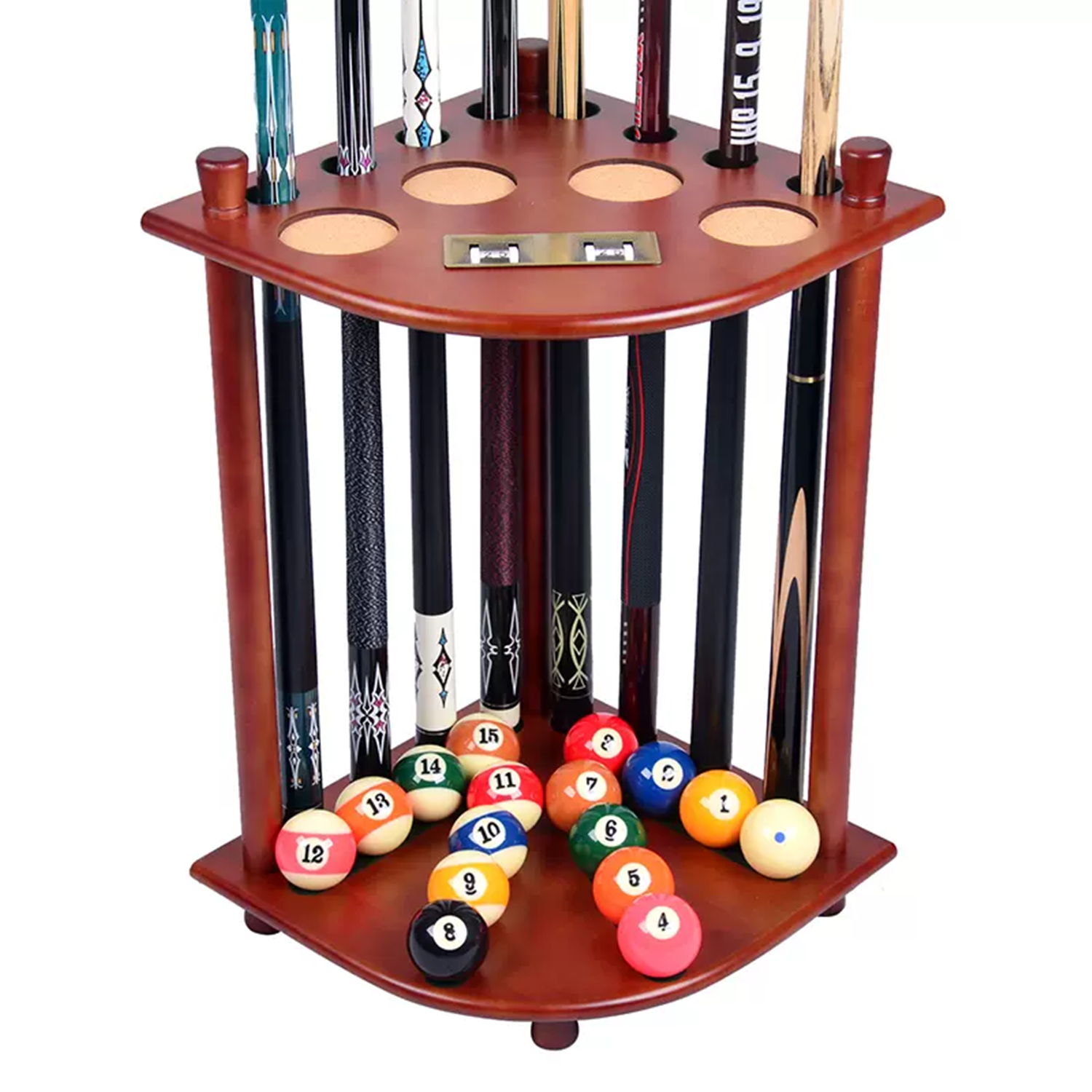 Pool Cue Rack-Solid Wood Walnut – Uxuan Sports