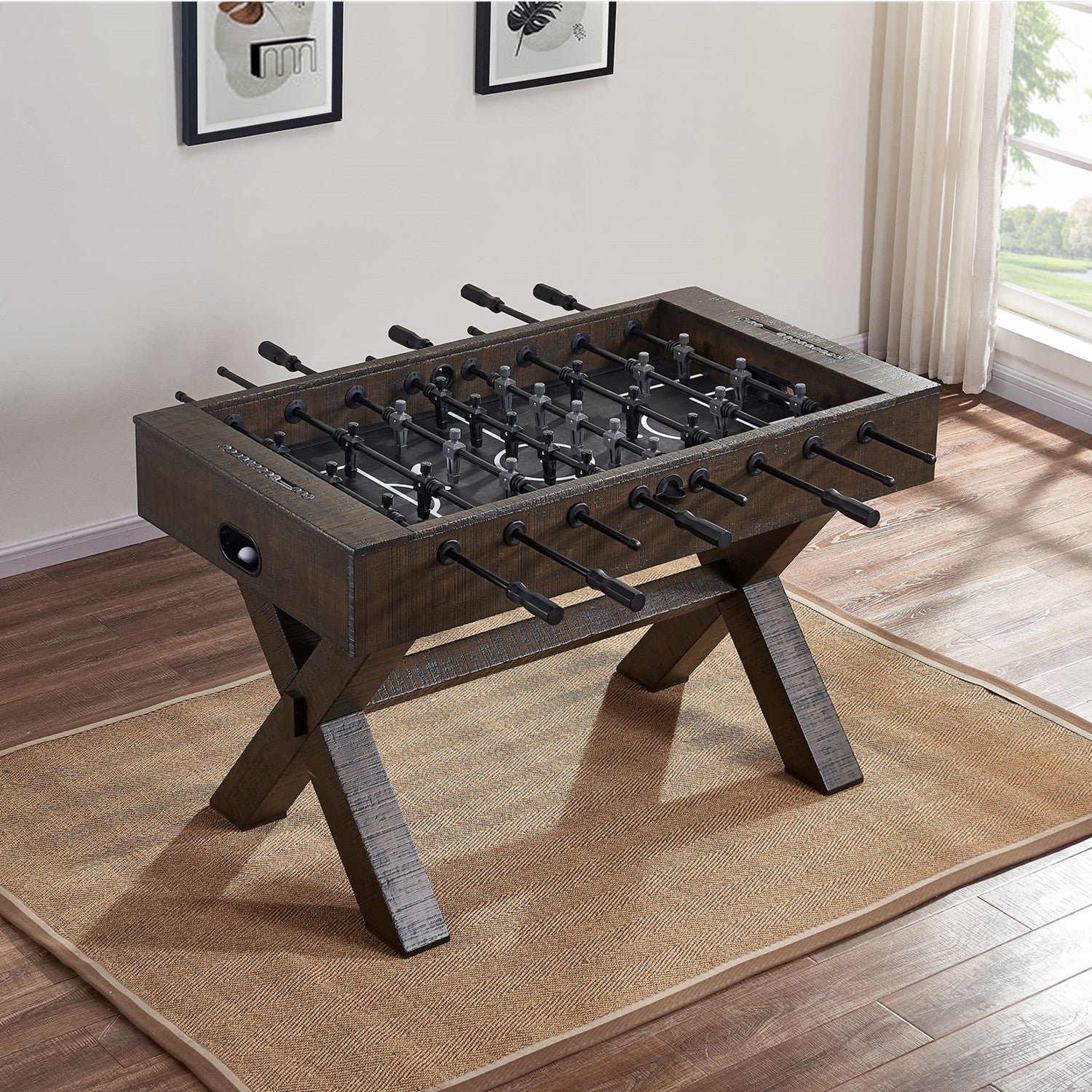5FT Royal Foosball Table-Solid Wood – Uxuan Sports