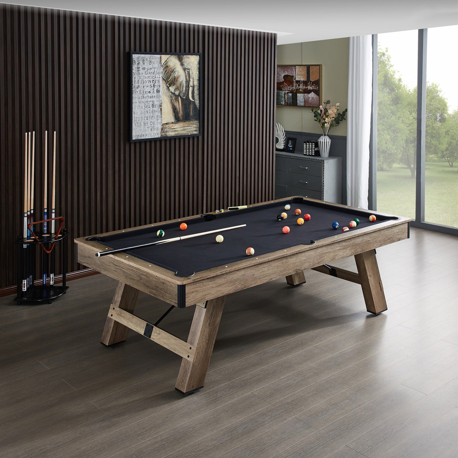 Hepburn Dining Pool Table- 7FT 3IN1 Green