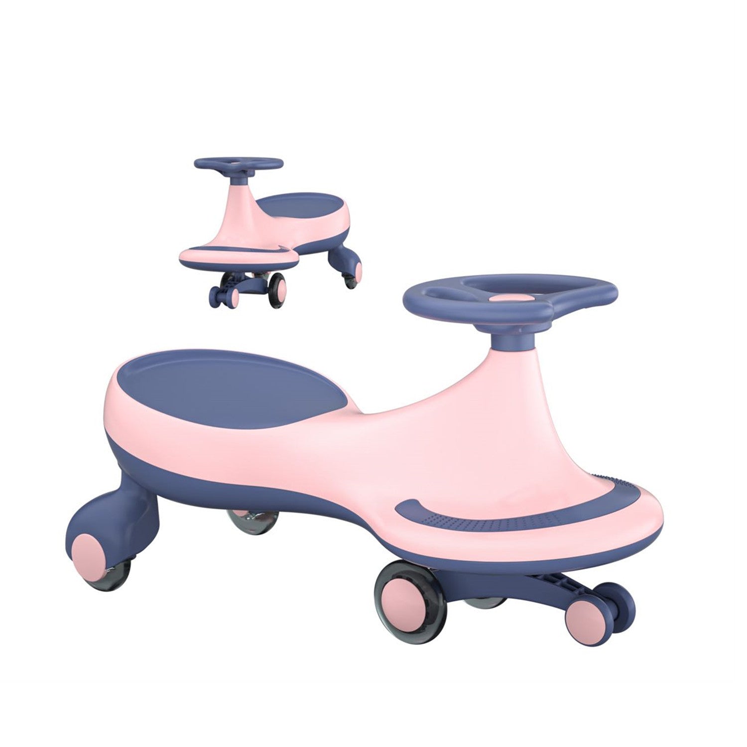 Swing Car Ride On Wiggle Car Light Up Wheels Kids Swing Car With