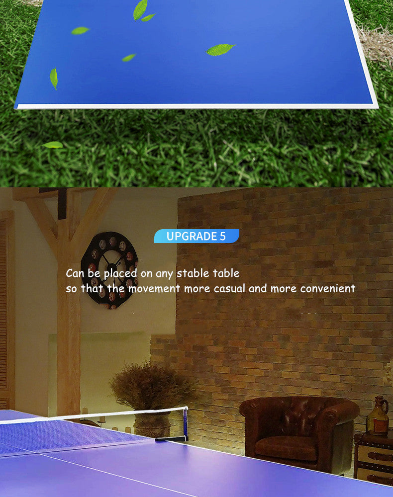 Table Tennis Top can place on any stable table