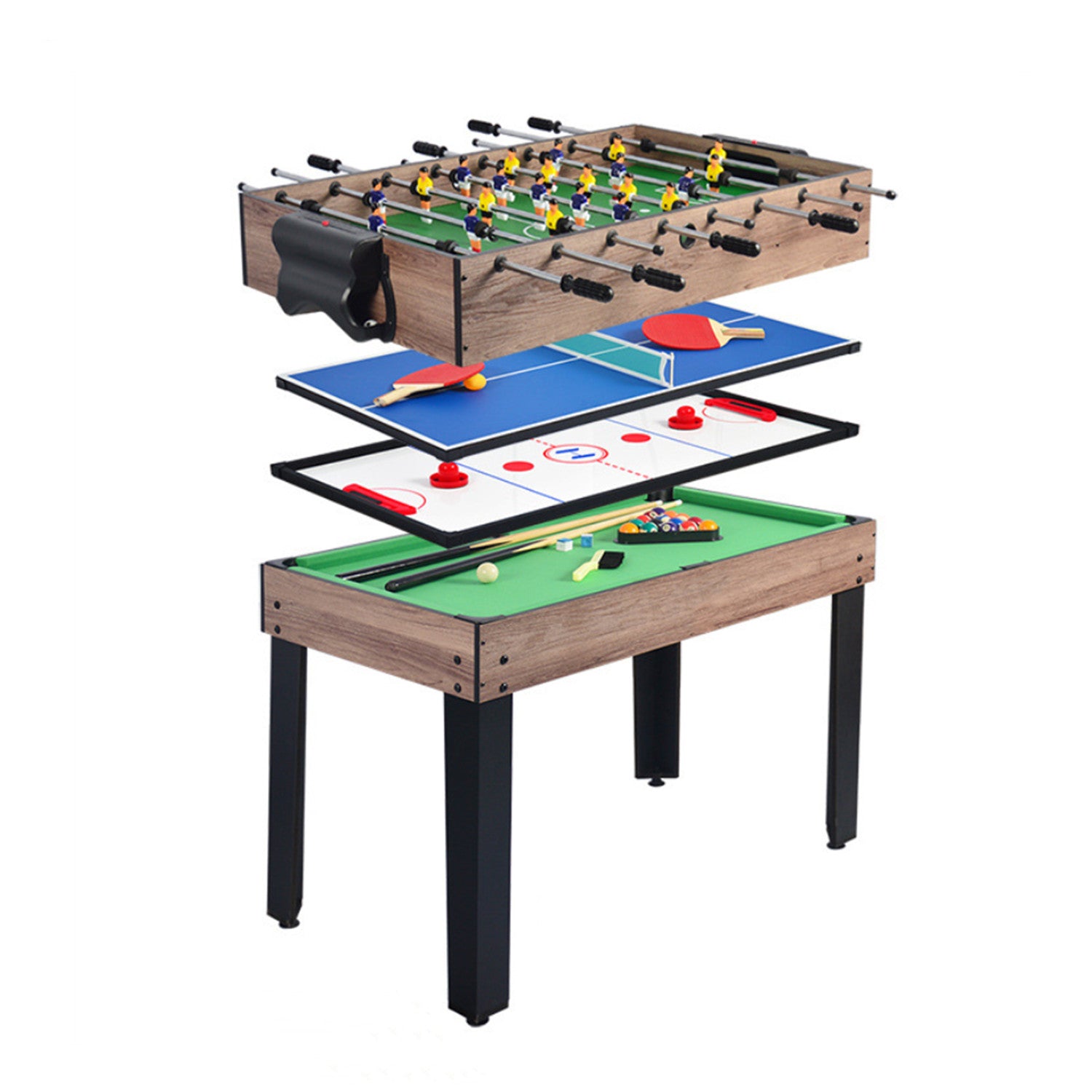 4FT 4IN1 Multi Game Table Pool/Air Hockey/Table Tennis Table /Football