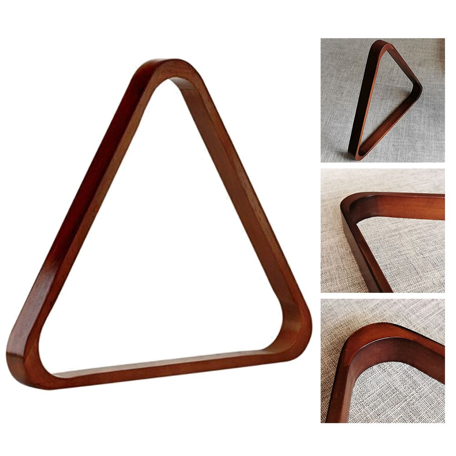 Walnut Wood Triangle Rack-Billiard Pool Table – Uxuan Sports