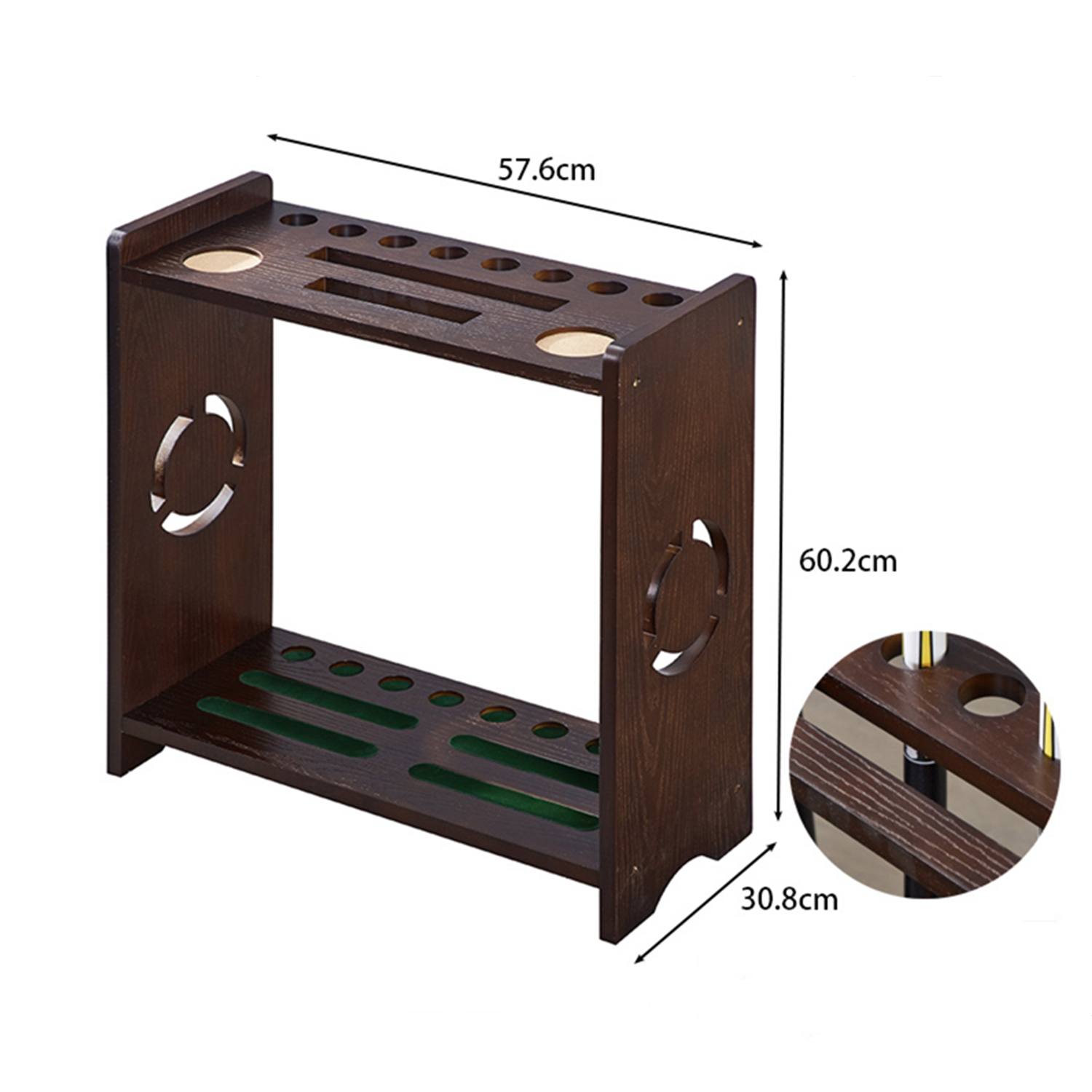 Pool Cue Stand-Solid Wood