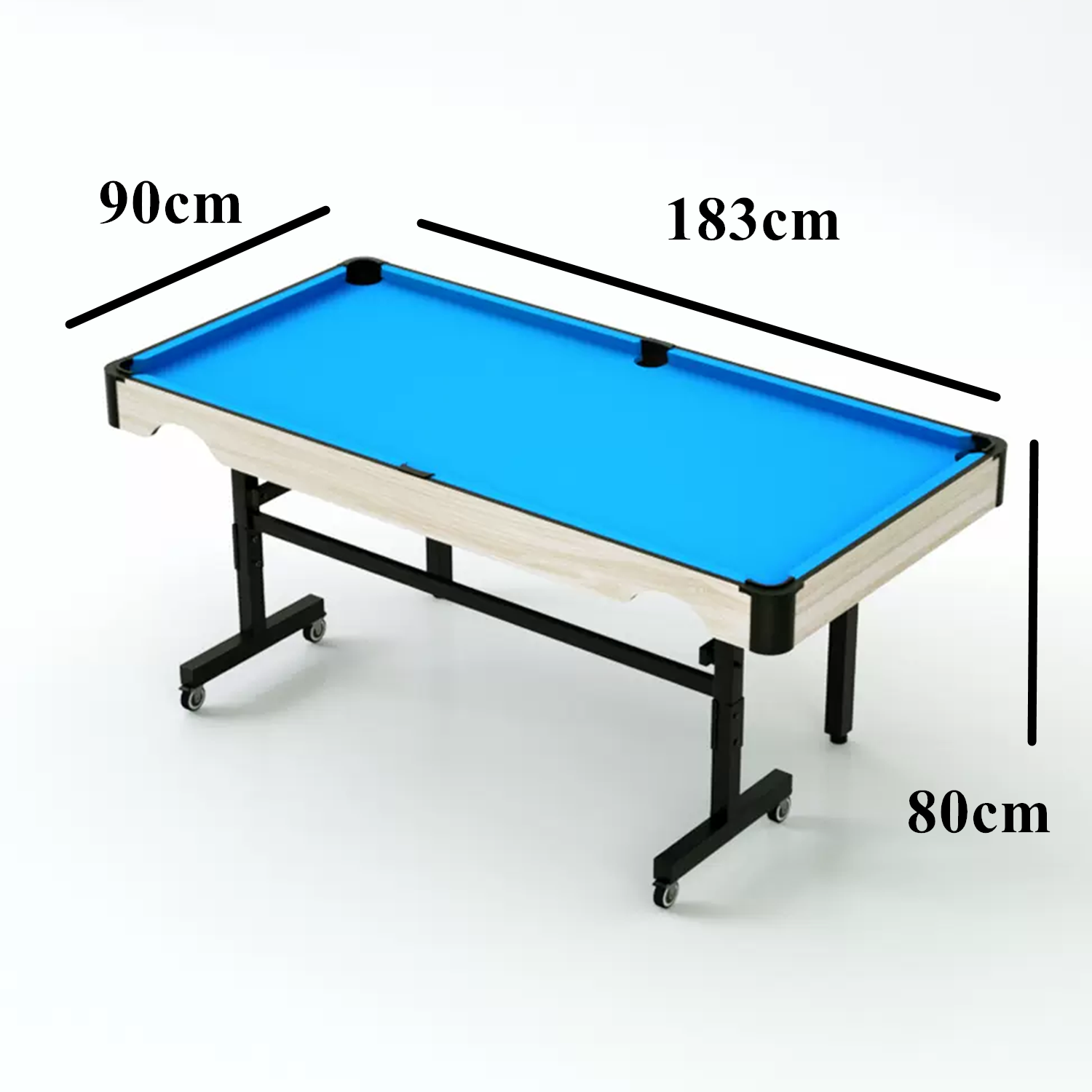 Otto Foldable Pool Table-6FT 3IN1| No Assembly Required