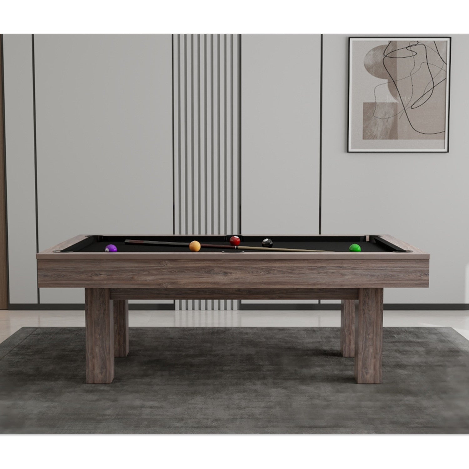 Pool Table Slat Sidra Dining Pool Table - Slate 3IN1 8FT – Uxuan Sports
