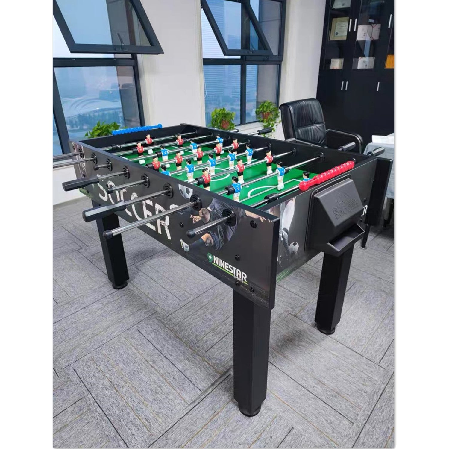 Foosball Table Heavy-Duty Soccer Game Table With Cup